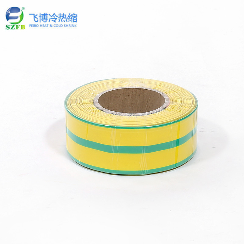 150mm yellow green dual color heat shrink tubing